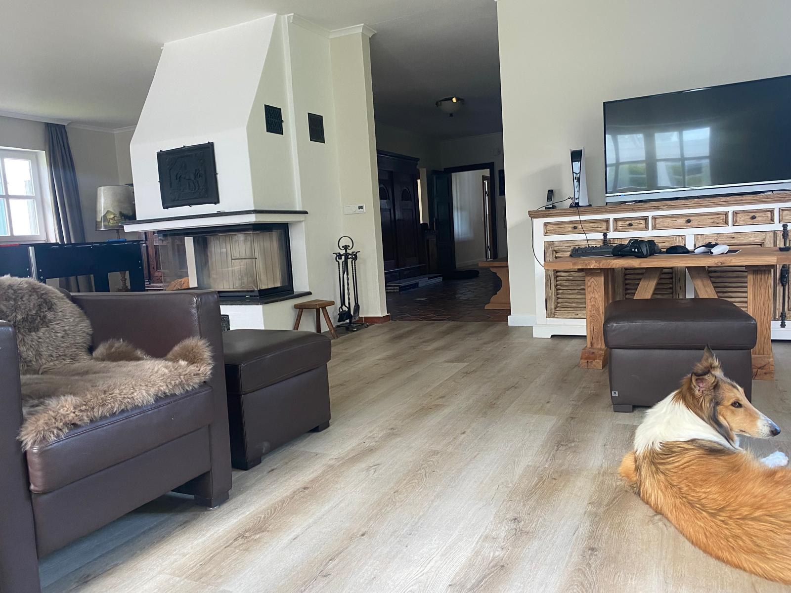 Kaminecke im Wohnzimmer